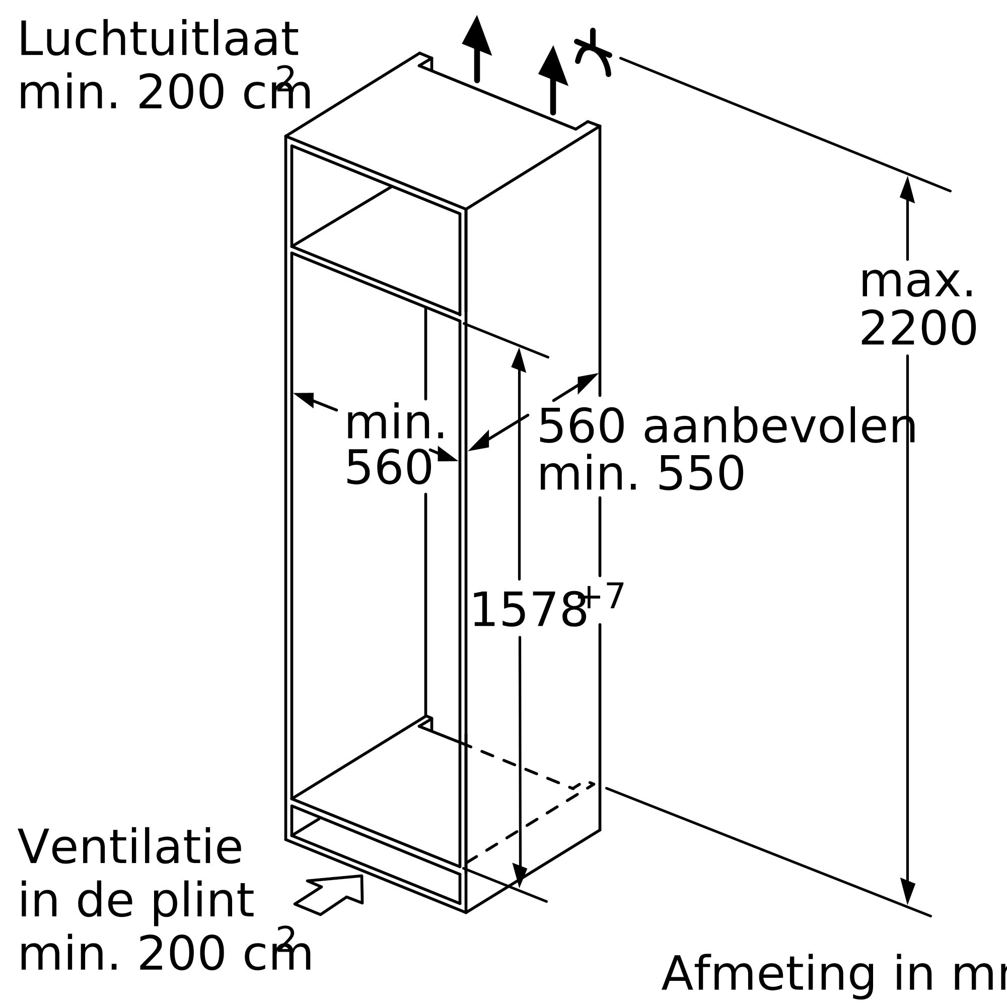 SIEMENS KI77SADE0 IQ500 koel-/vriescombinatie - 158cm SIEMENS KI77SADE0 IQ500 koel-/vriescombinatie - 158cm