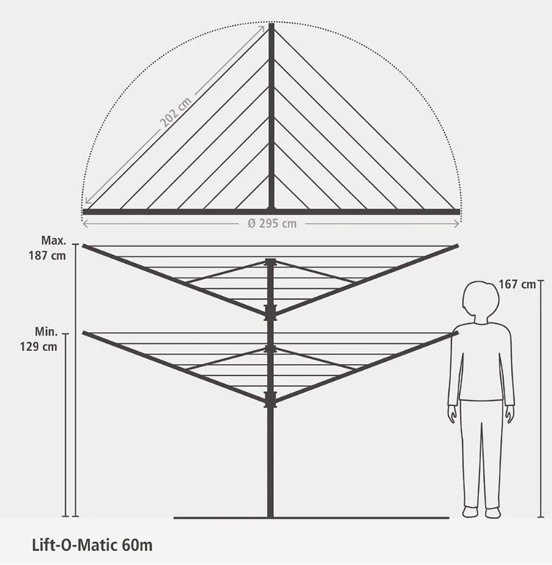 BRABANTIA 311048 droogmolen BRABANTIA 311048 droogmolen