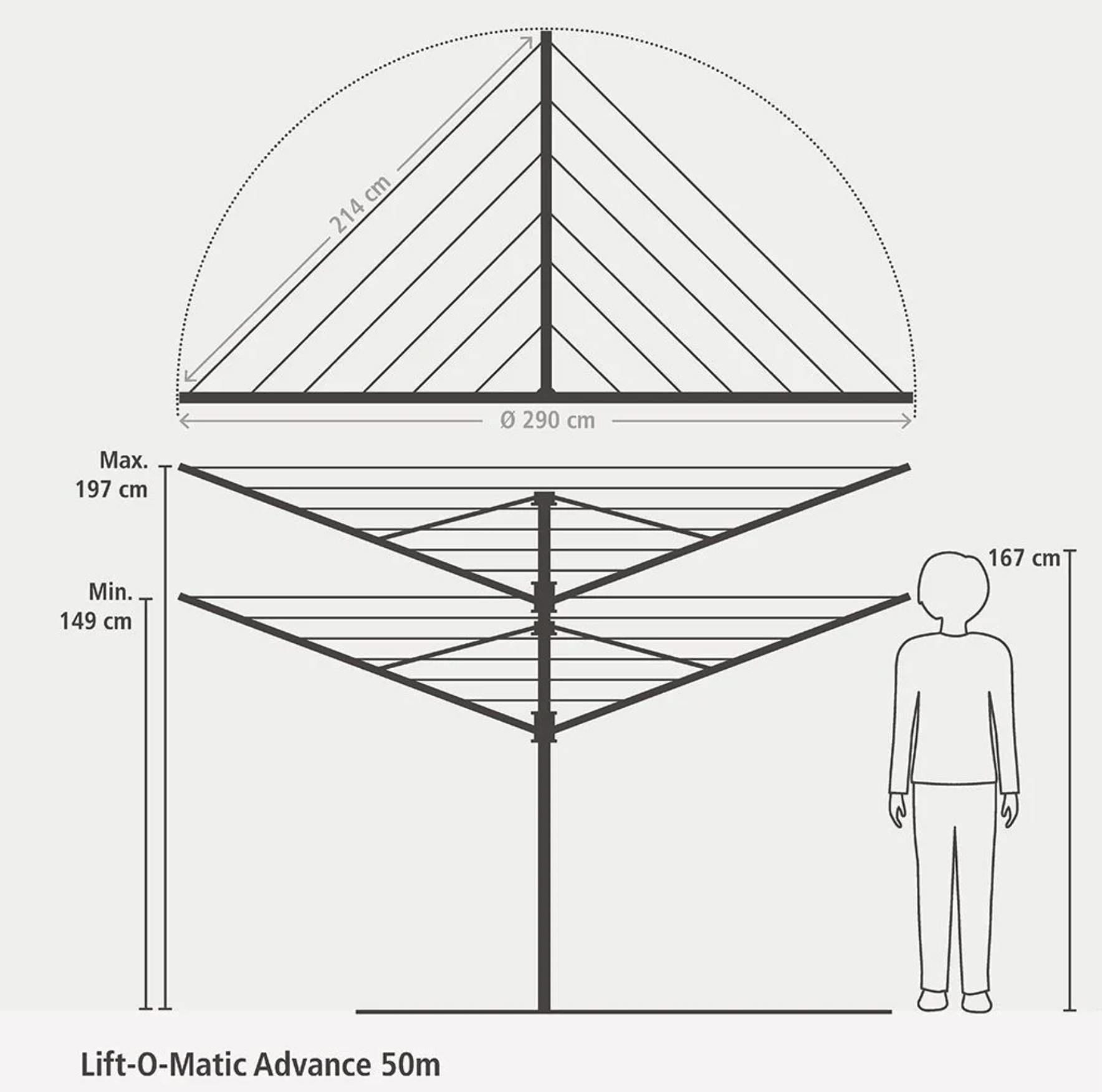BRABANTIA 100246 droogmolen BRABANTIA 100246 droogmolen