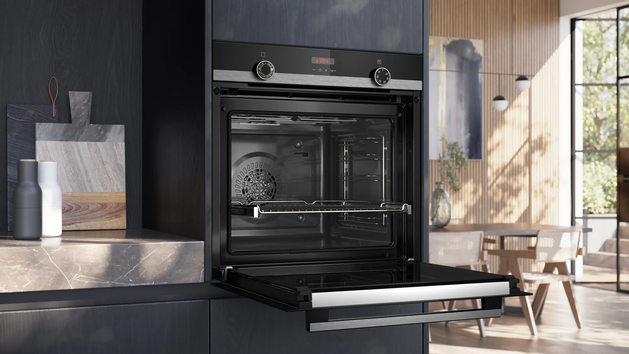 SIEMENS HQ574AER3 IQ300 multifunctionele oven met stoomtoevoeging - 60cm
