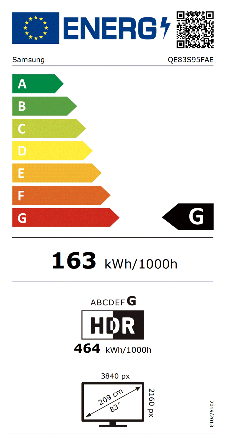 SAMSUNG QE83S95FAEXXN televisie 4K UHD - 83" SAMSUNG QE83S95FAEXXN televisie 4K UHD - 83"
