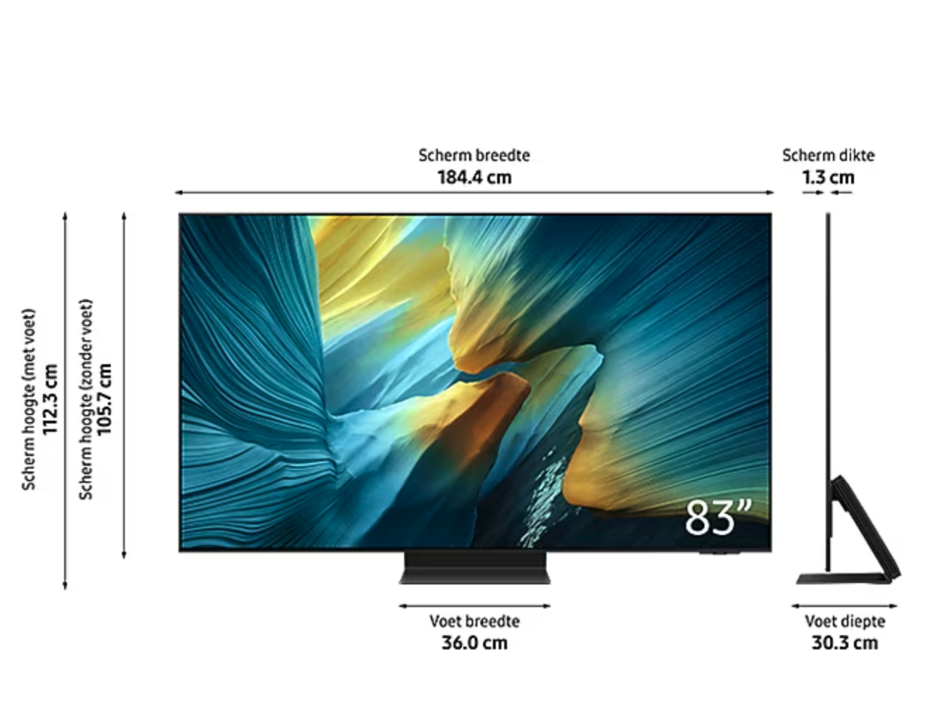 SAMSUNG QE83S95FAEXXN televisie 4K UHD - 83"