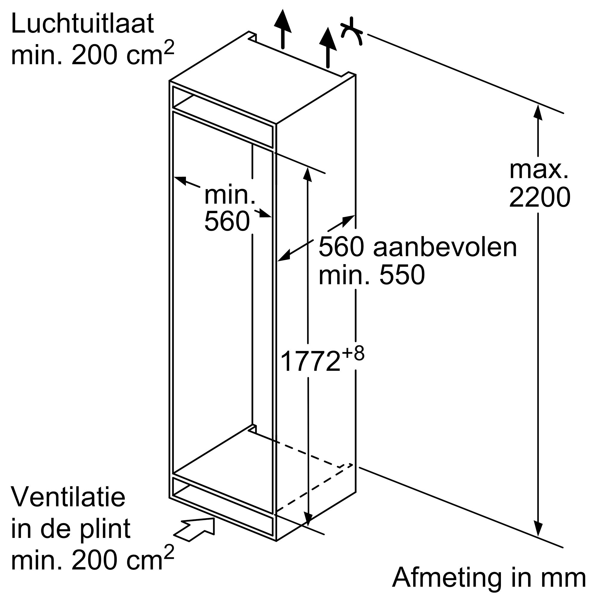 SIEMENS KI86NVFE0 IQ300 koel-/vriescombinatie - 178cm