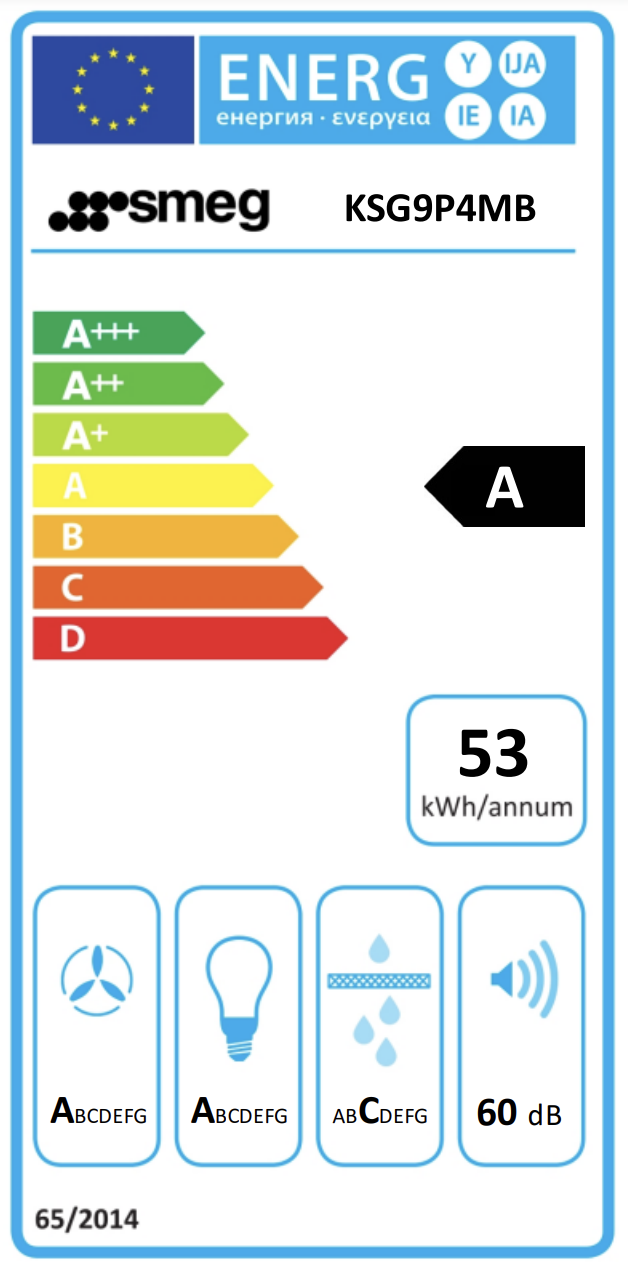 SMEG ERT KSG9P4MB inbouw dampkap - 90cm SMEG ERT KSG9P4MB inbouw dampkap - 90cm