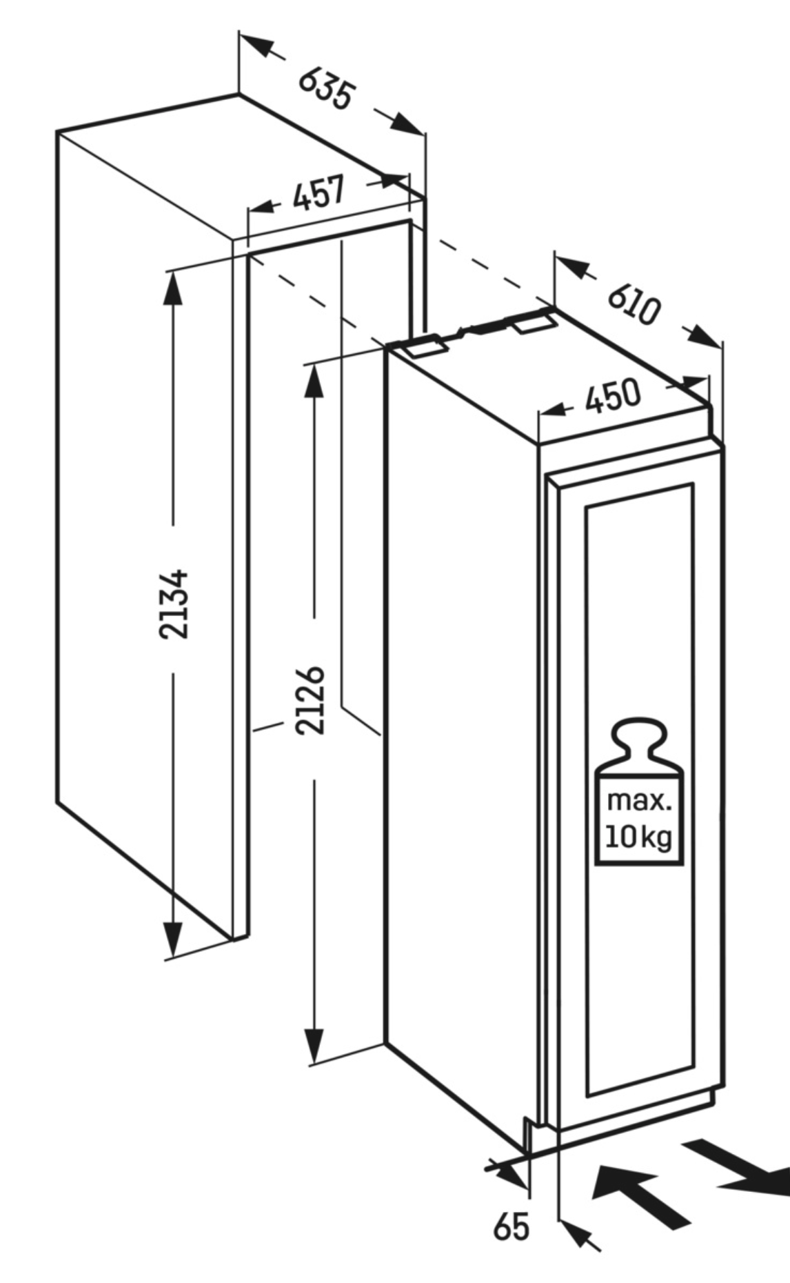 LIEBHERR MONOLITH EWPI947020 integreerbare wijnklimaatkast LIEBHERR MONOLITH EWPI947020 integreerbare wijnklimaatkast