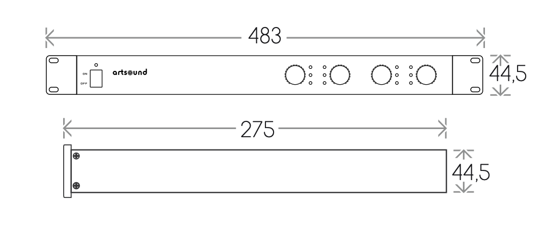 ARTSOUND PRL-1504 versterker ARTSOUND PRL-1504 versterker