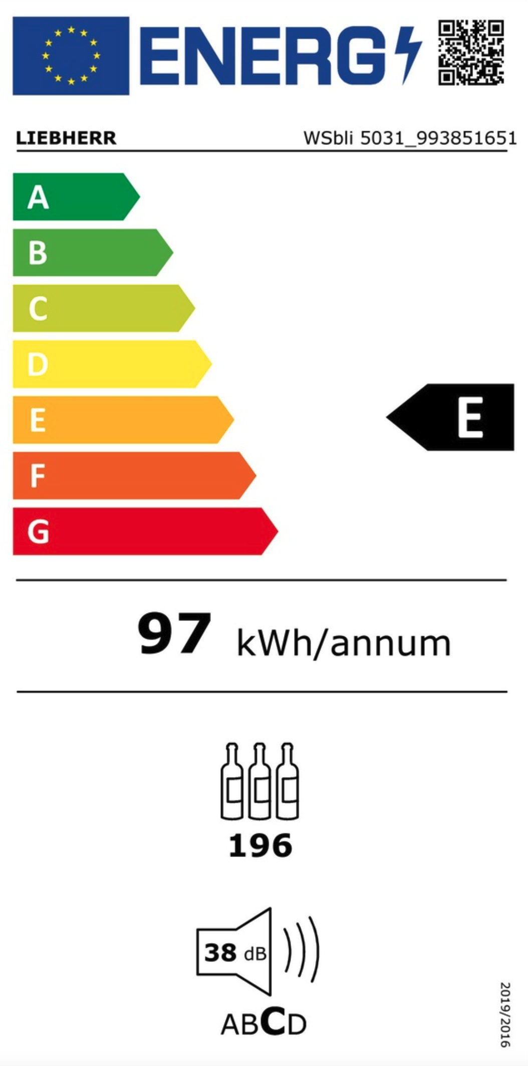 LIEBHERR WSBLI503120 vrijstaande wijnkoelkast LIEBHERR WSBLI503120 vrijstaande wijnkoelkast