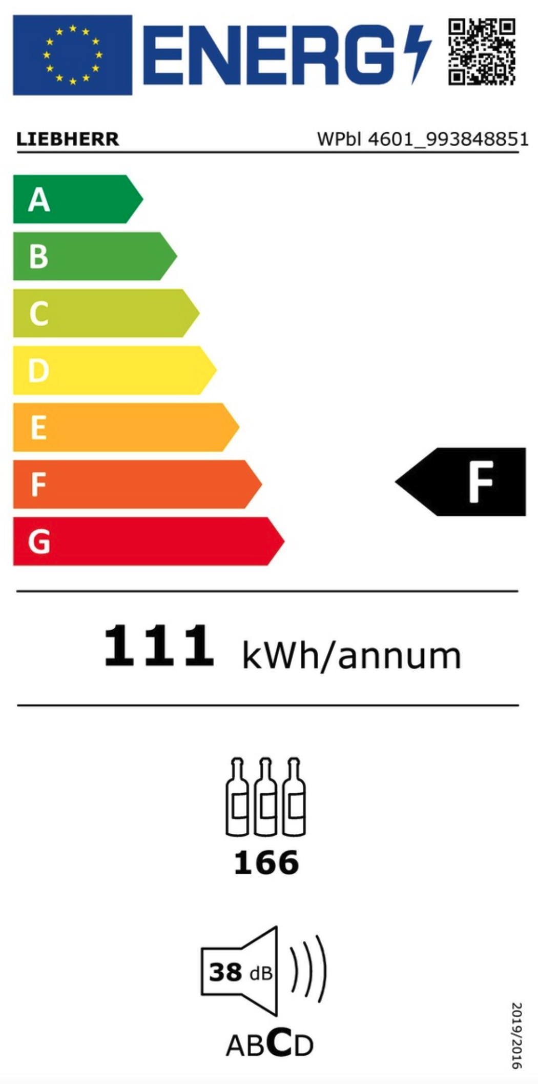 LIEBHERR WPBL460120 vrijstaande wijnkoelkast LIEBHERR WPBL460120 vrijstaande wijnkoelkast