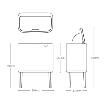 BRABANTIA 313523 afvalemmer BRABANTIA 313523 afvalemmer