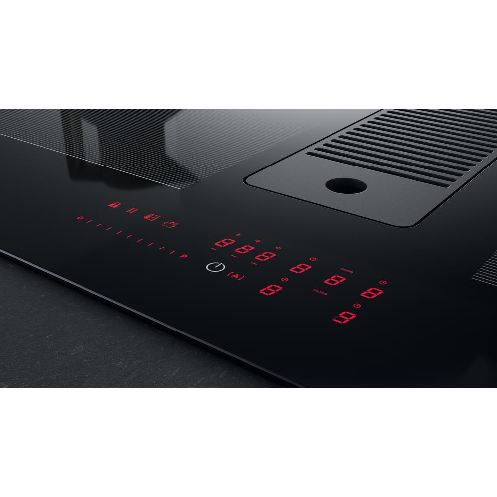 WHIRLPOOL WVH1065B kookplaat met afzuiging - 65cm WHIRLPOOL WVH1065B kookplaat met afzuiging - 65cm