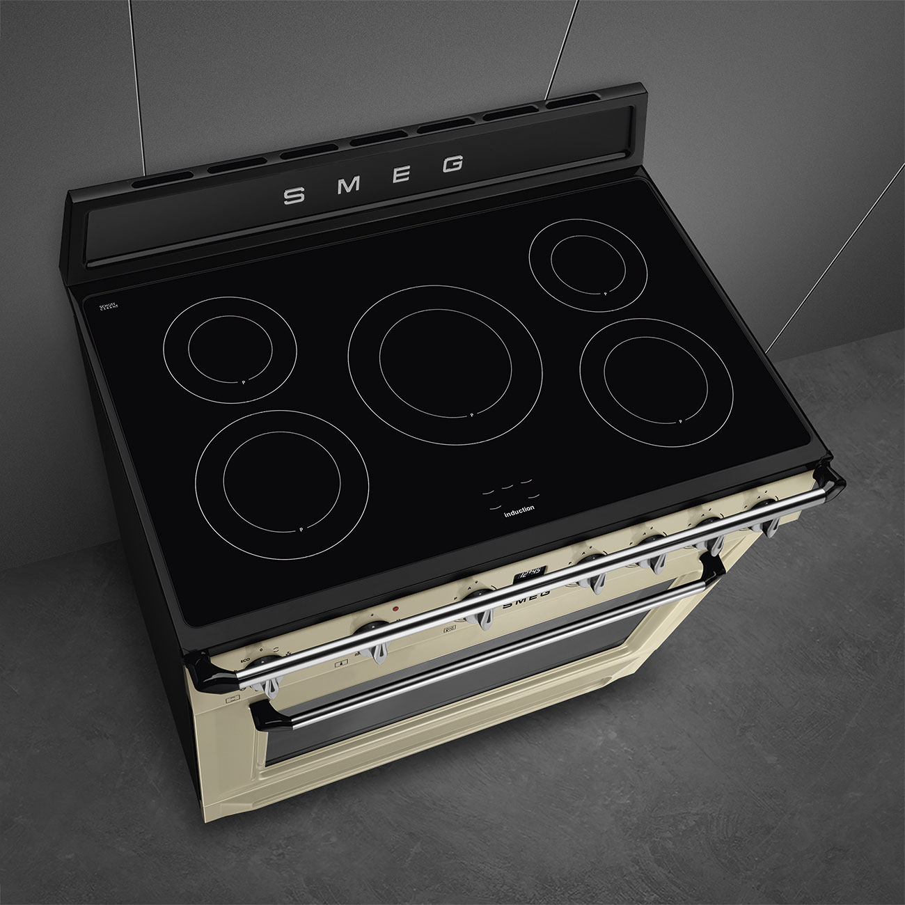 SMEG TR90IMP fornuis met inductie kookplaat - 90cm SMEG TR90IMP fornuis met inductie kookplaat - 90cm