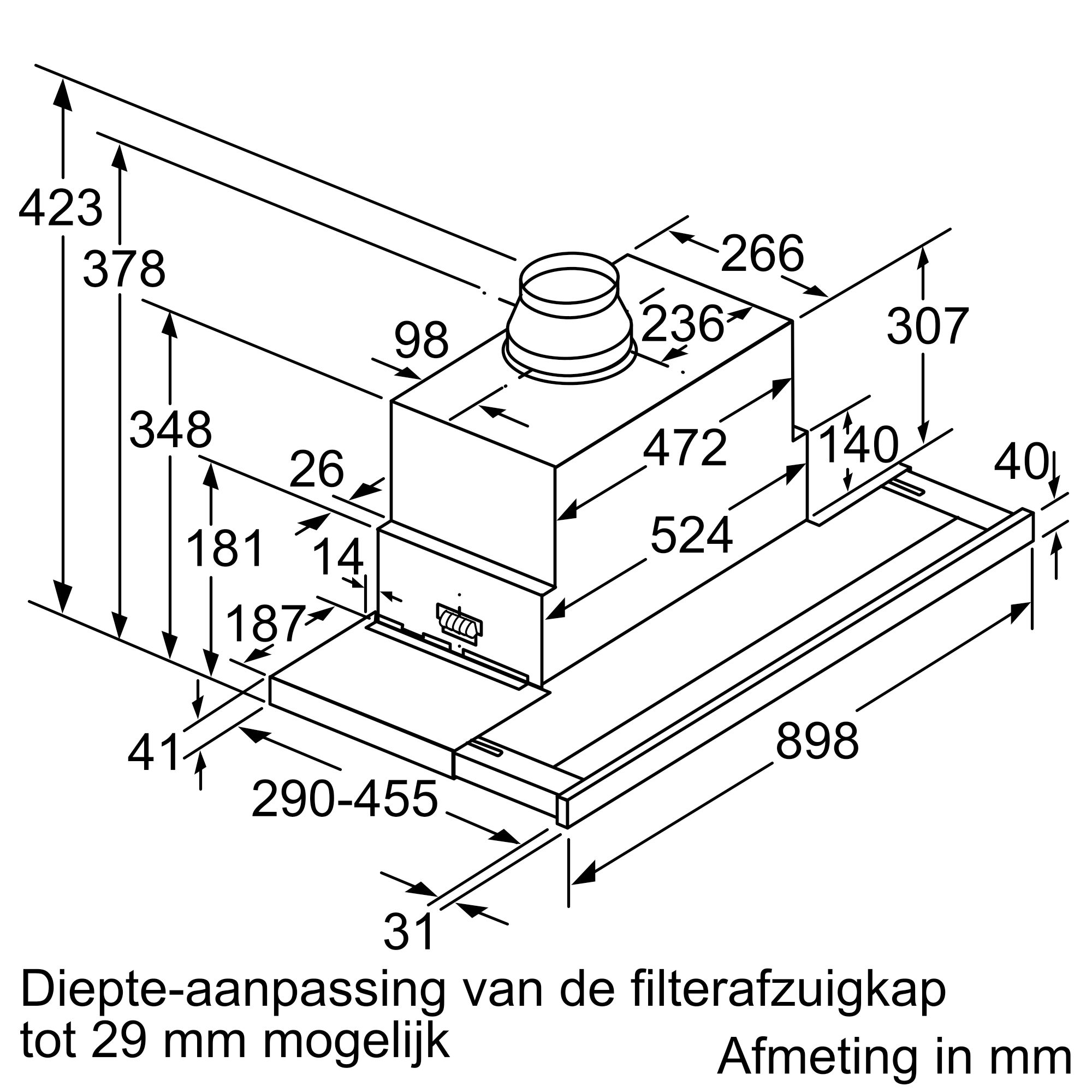 SIEMENS LI99SA684 IQ700 telescopische dampkap - 90cm SIEMENS LI99SA684 IQ700 telescopische dampkap - 90cm