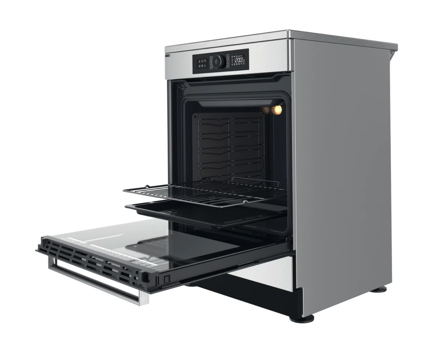 WHIRLPOOL WS68IB8ACX/FR fornuis met inductie kookplaat - 60cm WHIRLPOOL WS68IB8ACX/FR fornuis met inductie kookplaat - 60cm