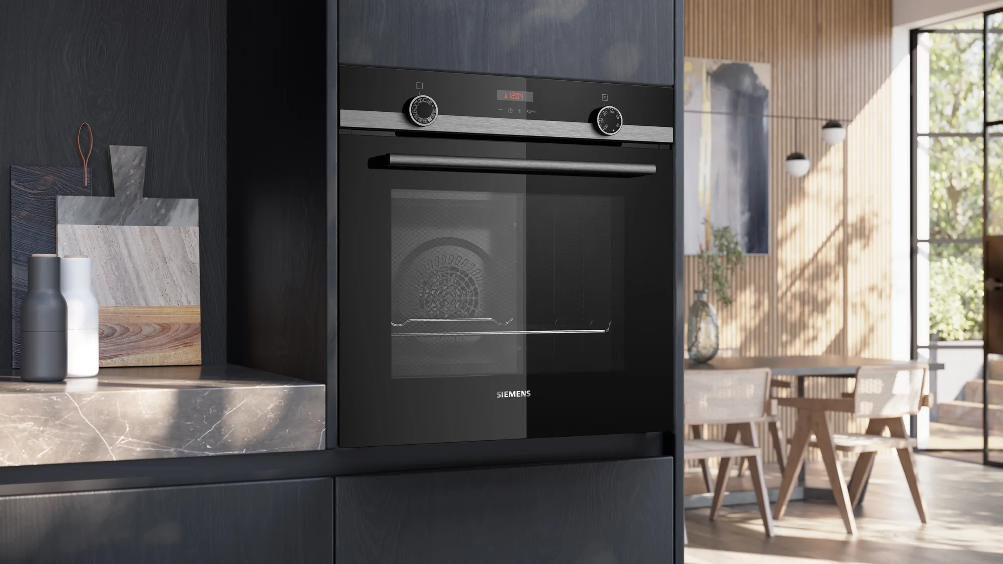 SIEMENS HQ574AER3 IQ300 multifunctionele oven met stoomtoevoeging - 60cm