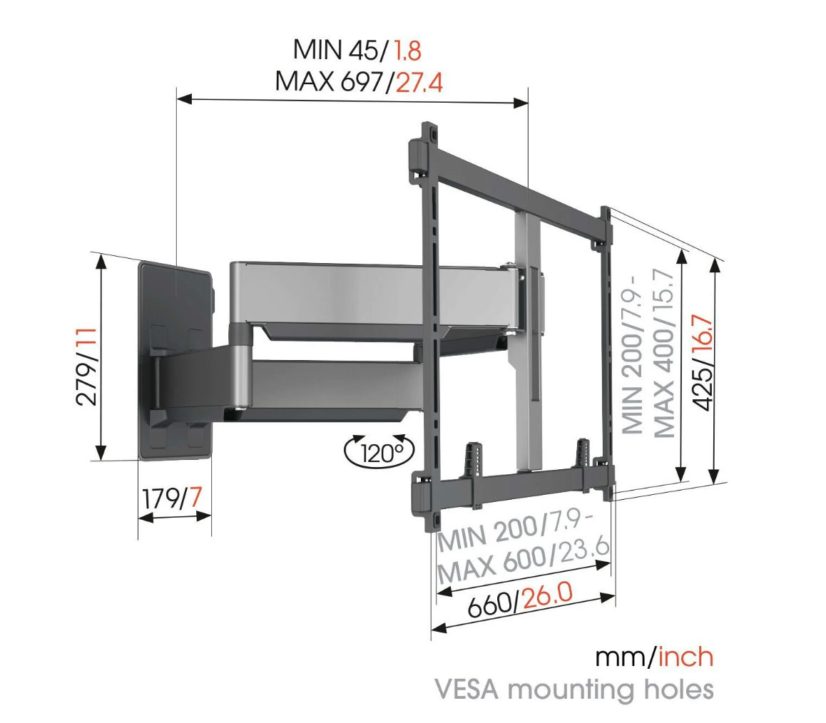 VOGELS TVM5855 draaibare beugel VOGELS TVM5855 draaibare beugel