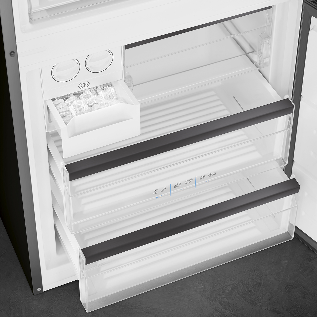 SMEG VRIJSTAAND ERT FC48KDND vrijstaande koel-/vriescombinatie - 192cm SMEG VRIJSTAAND ERT FC48KDND vrijstaande koel-/vriescombinatie - 192cm