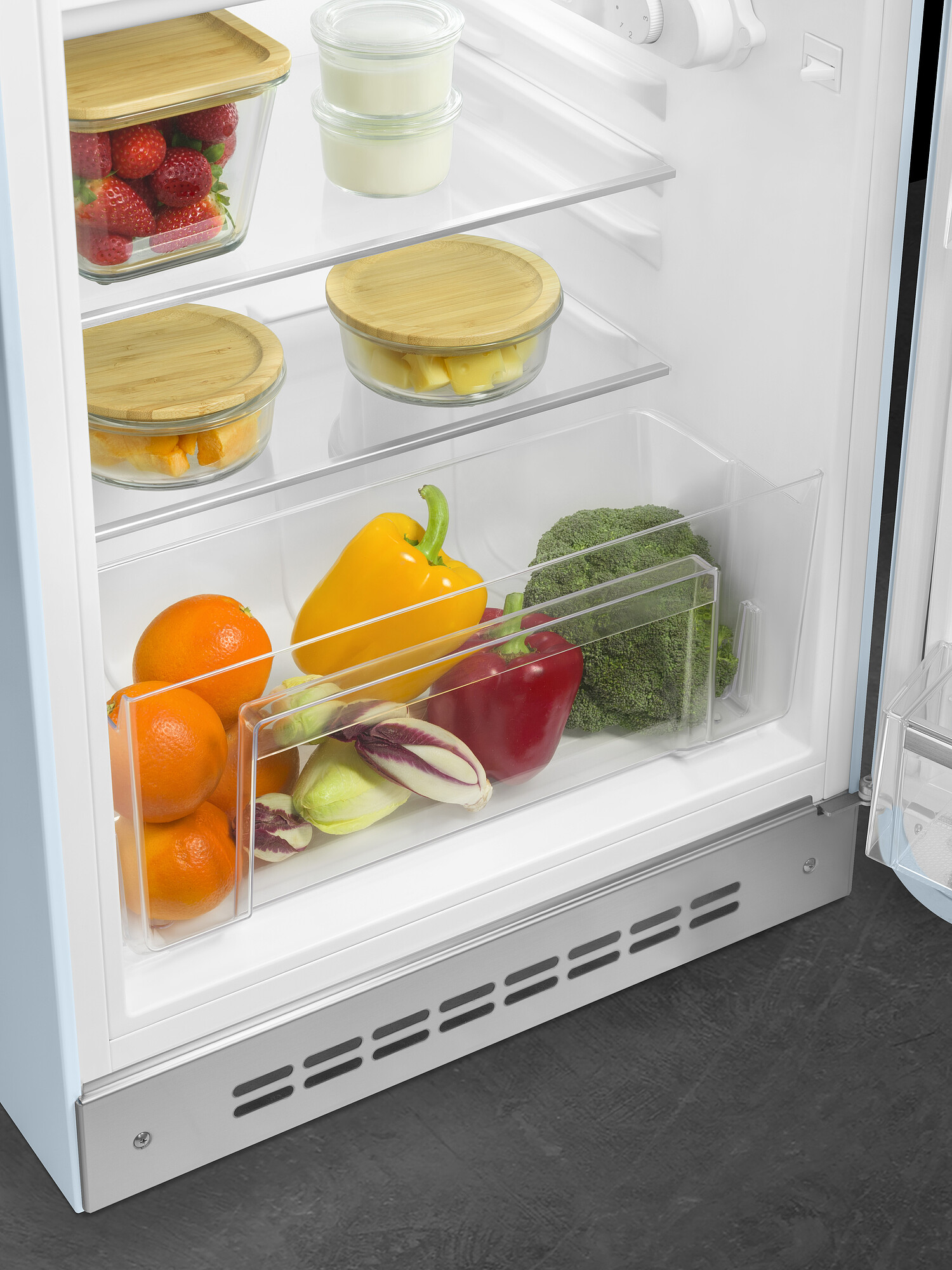SMEG FAB10RPB6 vrijstaande koelkast met vriesvak - 96cm