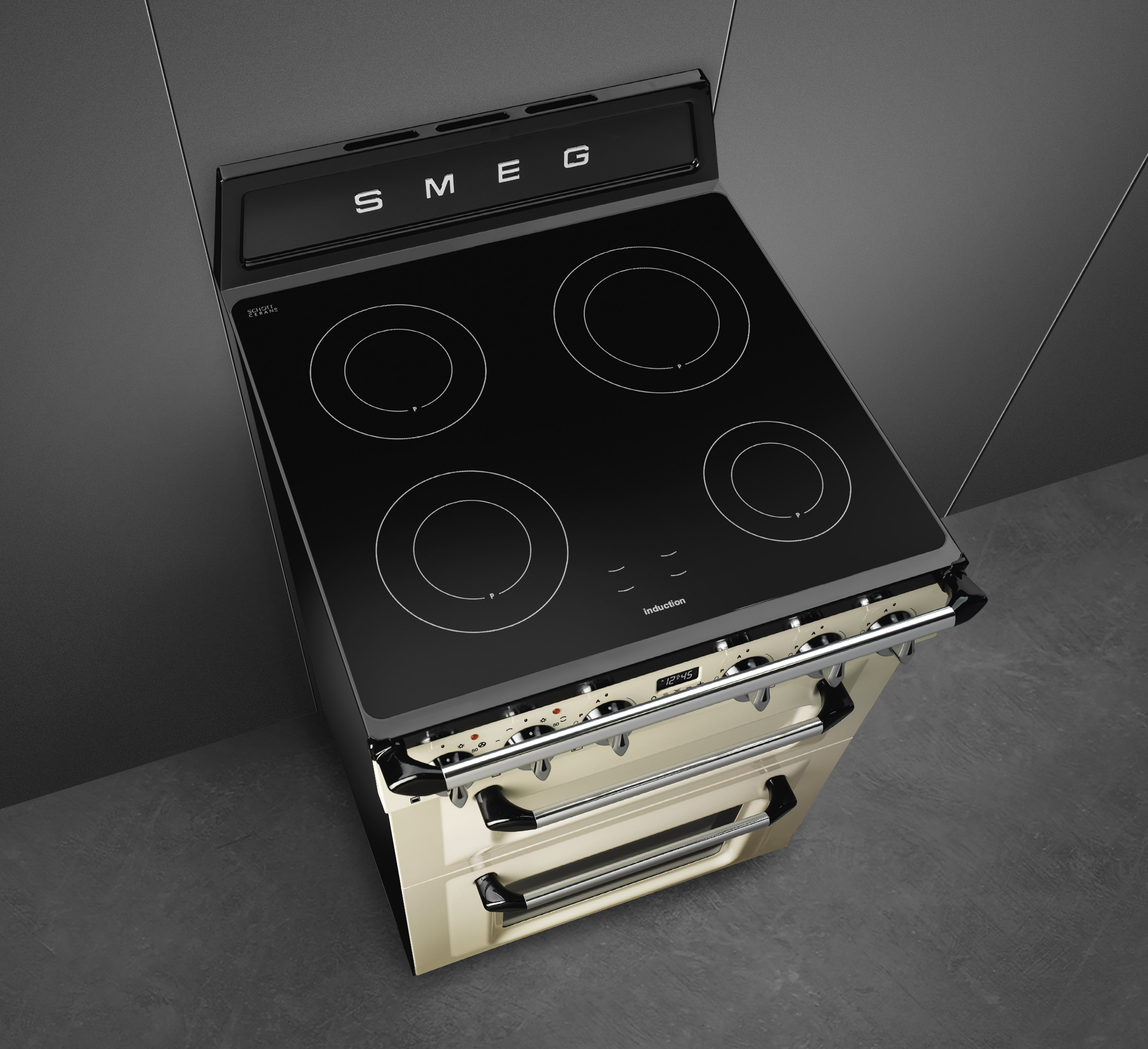 SMEG TR62IP2 fornuis met inductie kookplaat - 60cm SMEG TR62IP2 fornuis met inductie kookplaat - 60cm