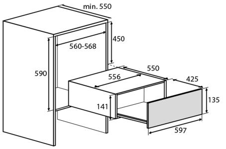 ATAG WD1711D warmhoudlade - 15cm ATAG WD1711D warmhoudlade - 15cm