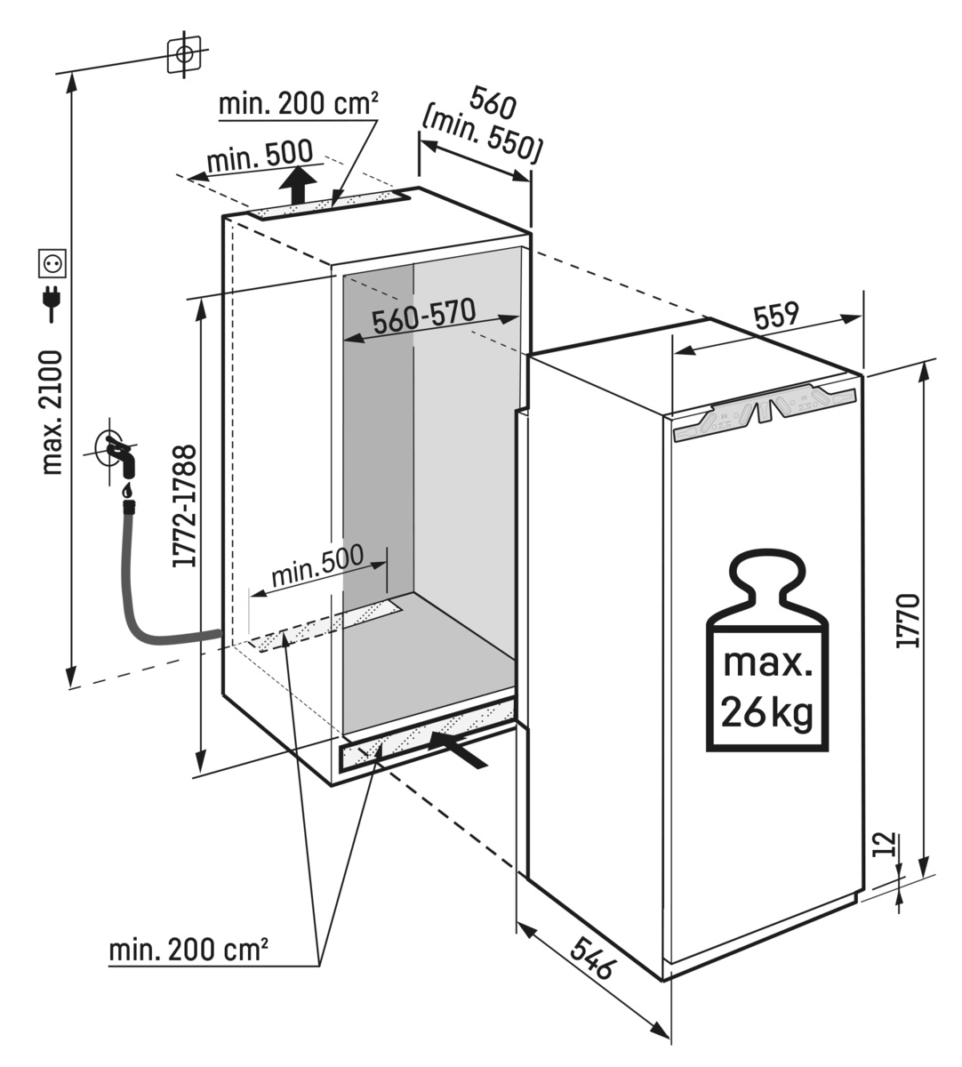 LIEBHERR SIFNDI518822 inbouw vriezer LIEBHERR SIFNDI518822 inbouw vriezer