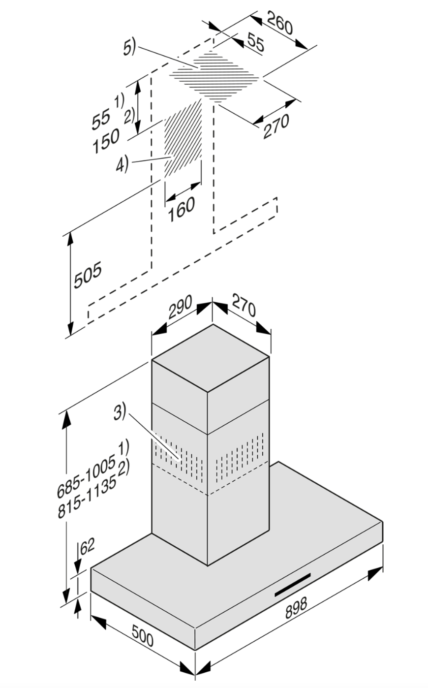 MIELE DA4298W wandschouwdampkap - 90cm MIELE DA4298W wandschouwdampkap - 90cm