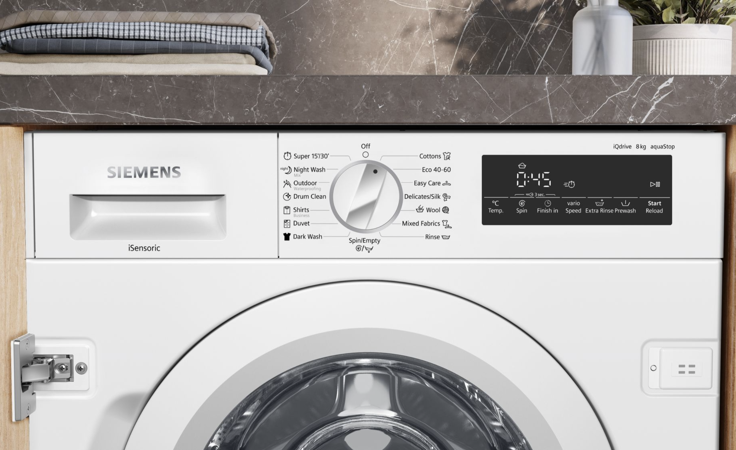 SIEMENS WI14W542EU IQ700 integreerbare wasmachine