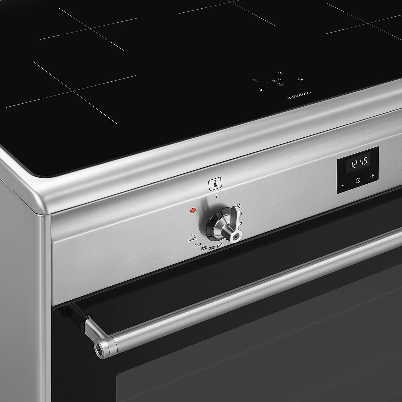 SMEG CG90CIXT fornuis met inductie kookplaat - 90cm