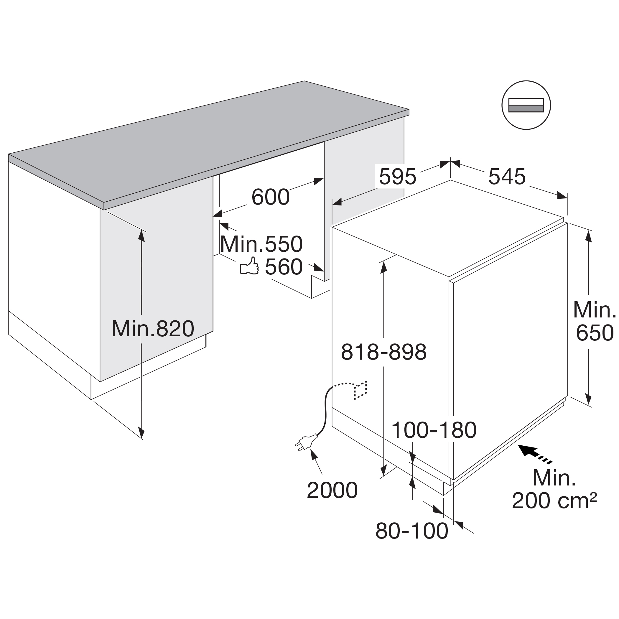 ATAG KU2590C onderbouw vriezer ATAG KU2590C onderbouw vriezer