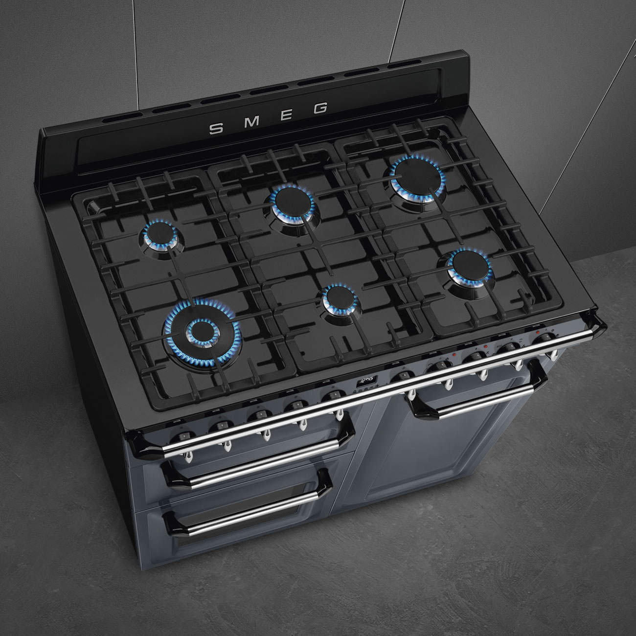 SMEG TR103GR fornuis met gaskookplaat - 100cm SMEG TR103GR fornuis met gaskookplaat - 100cm