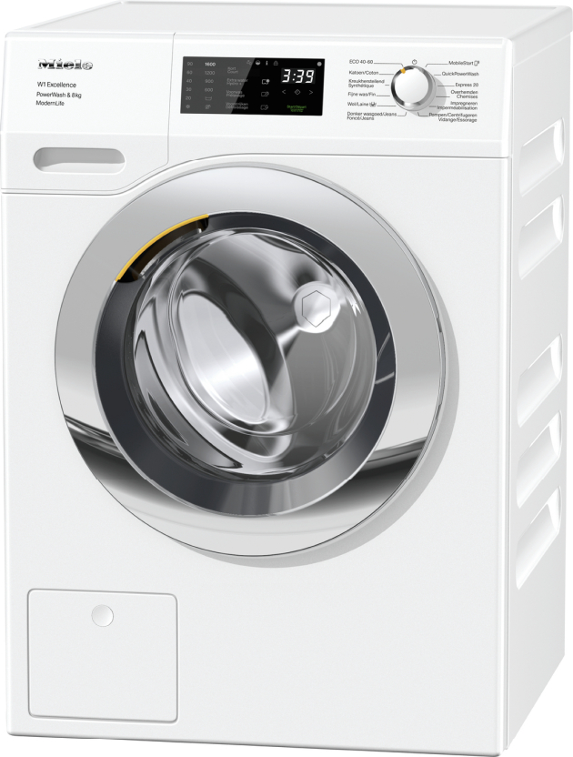 MIELE WEF375WPS CHROME EDITION 'EXCELLENCE' wasmachine MIELE WEF375WPS CHROME EDITION 'EXCELLENCE' wasmachine