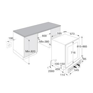 ATAG KU8571K1C onderbouw wijnkoelkast ATAG KU8571K1C onderbouw wijnkoelkast