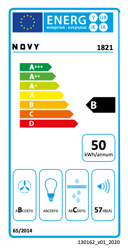 NOVY 1821 kookplaat met afzuiging - 88cm