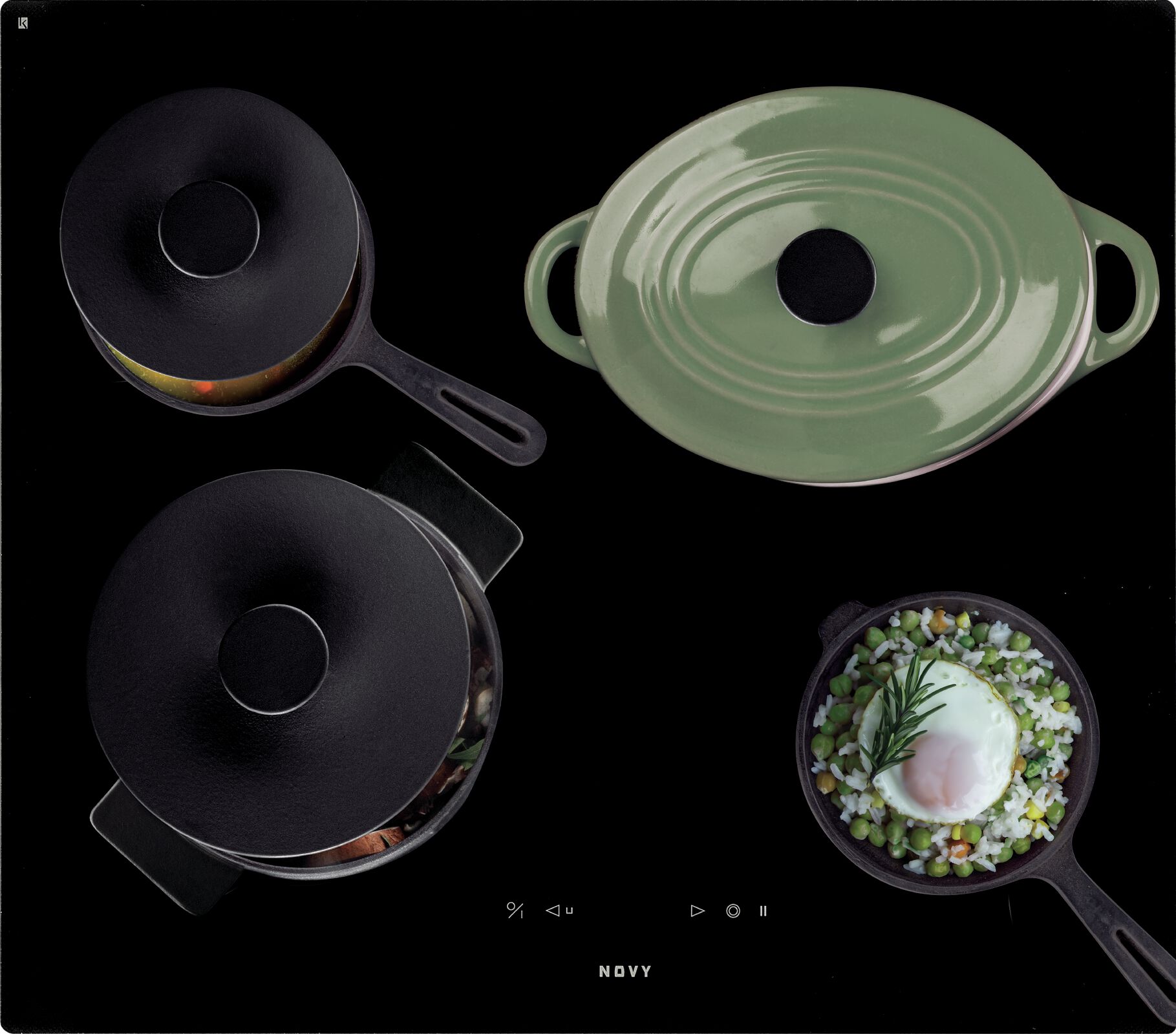 NOVY 1102 vitrokeramische kookplaat - 60cm NOVY 1102 vitrokeramische kookplaat - 60cm