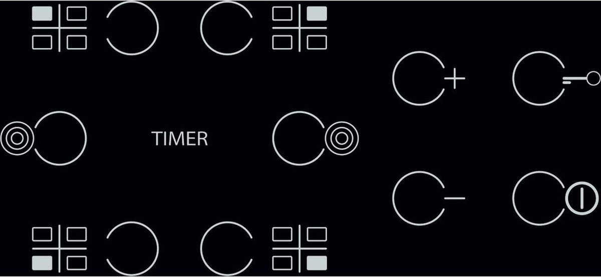 WHIRLPOOL AKT8210LX vitrokeramische kookplaat - 58cm WHIRLPOOL AKT8210LX vitrokeramische kookplaat - 58cm