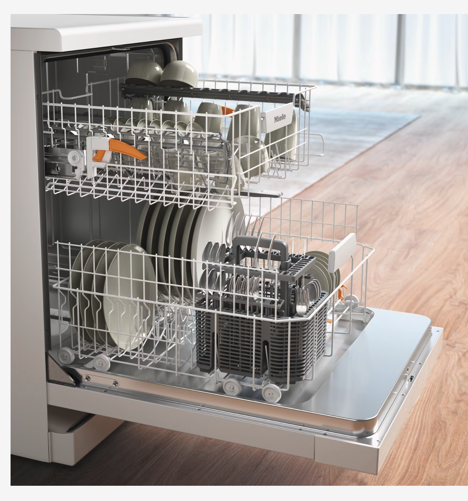 MIELE G5611ACTIVEBW vrijstaande vaatwasser MIELE G5611ACTIVEBW vrijstaande vaatwasser