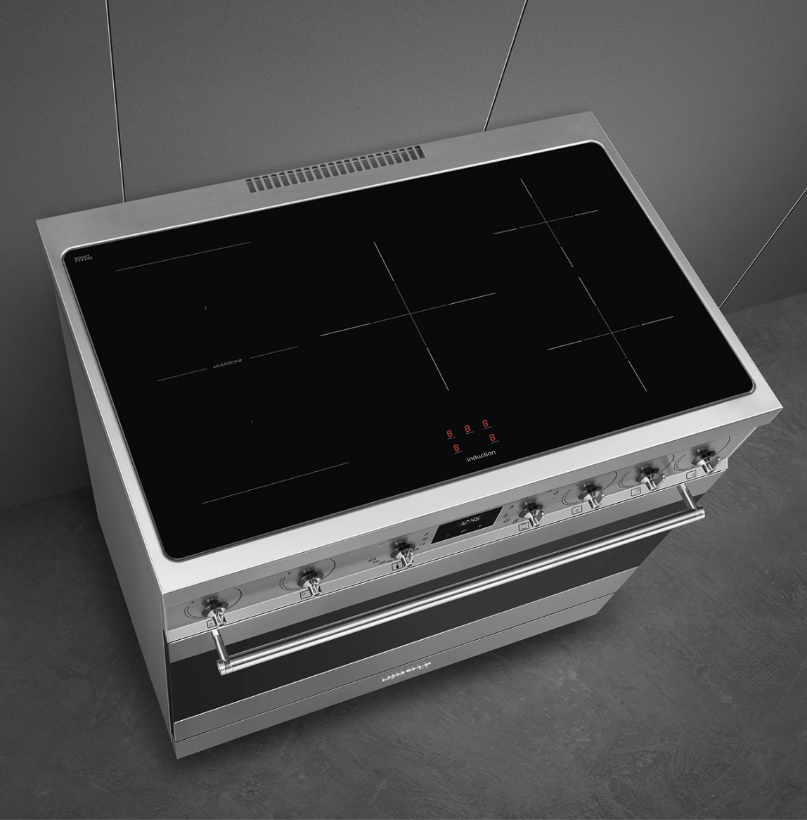 SMEG C9IMX2 fornuis met inductie kookplaat - 90cm