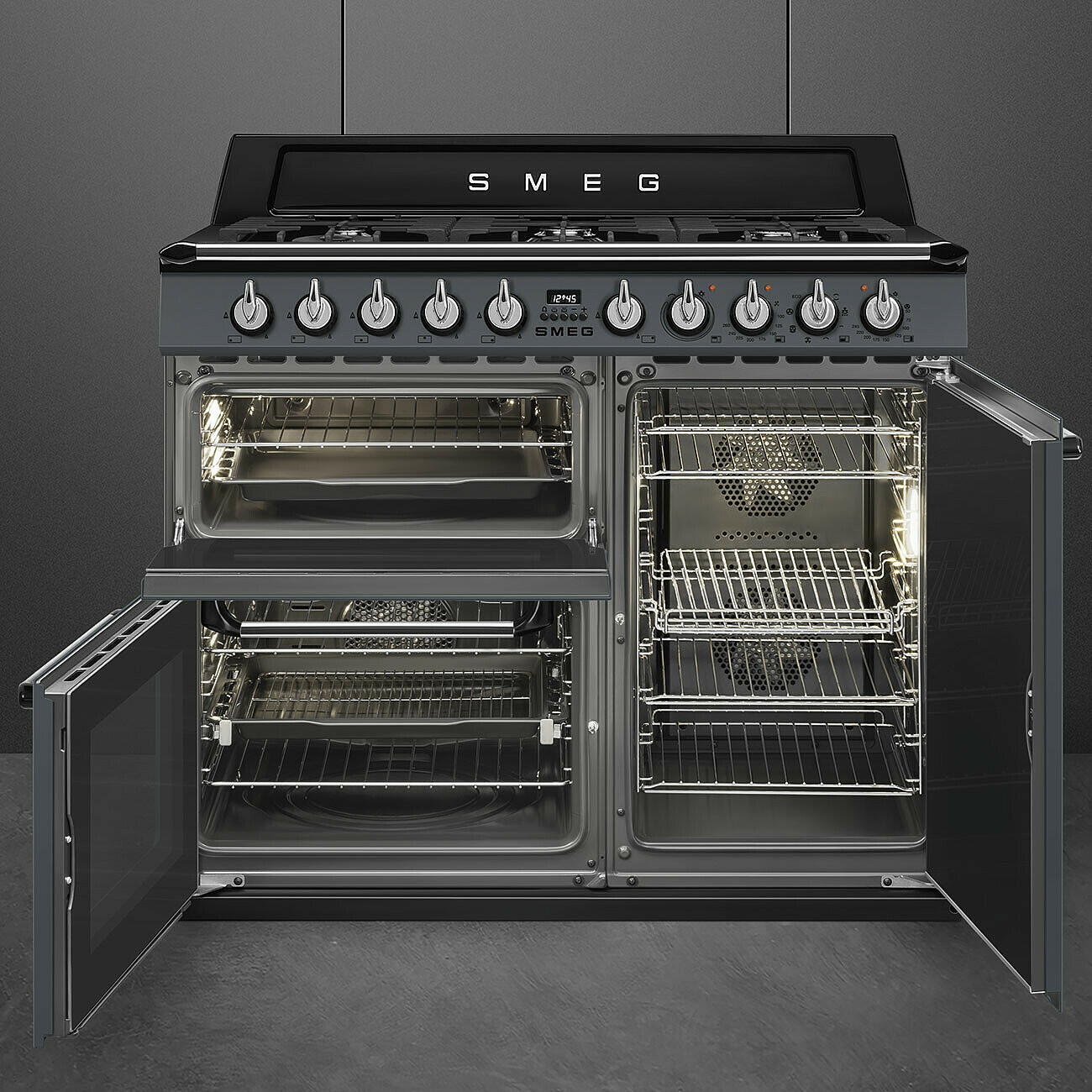 SMEG TR103GR fornuis met gaskookplaat - 100cm