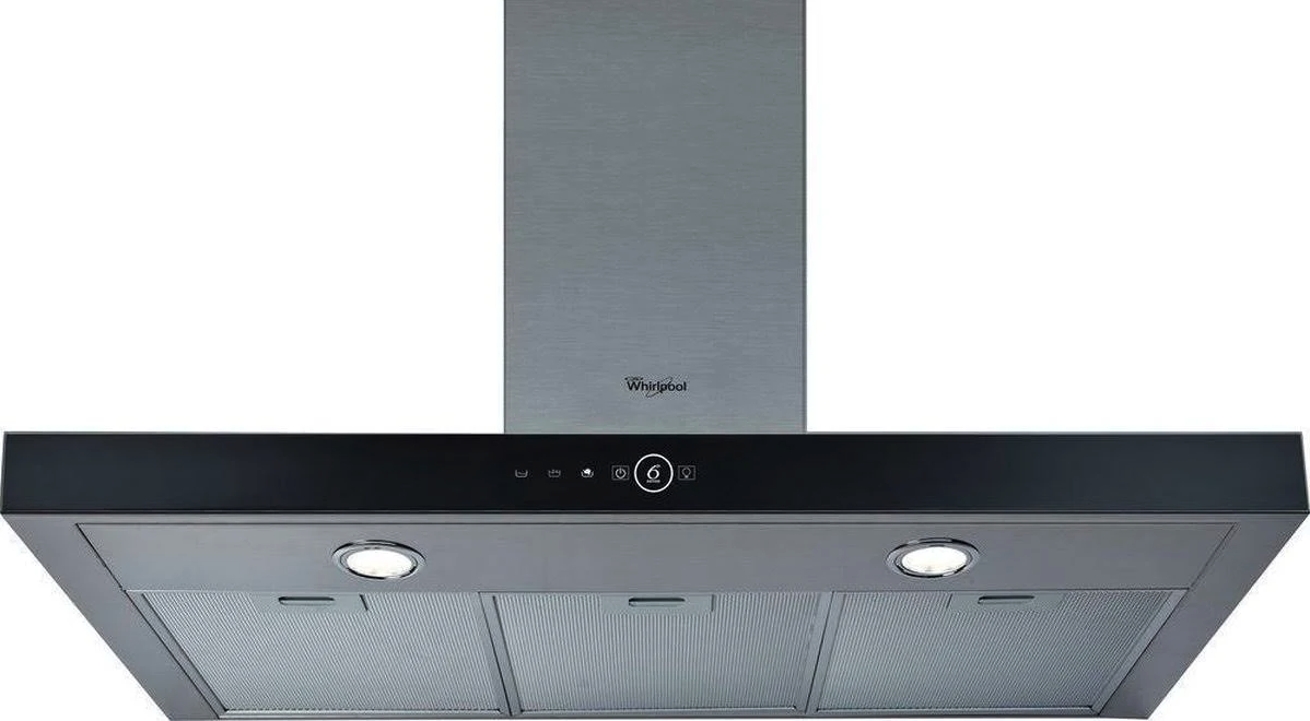 WHIRLPOOL AKR7591IX wandschouwdampkap - 90cm