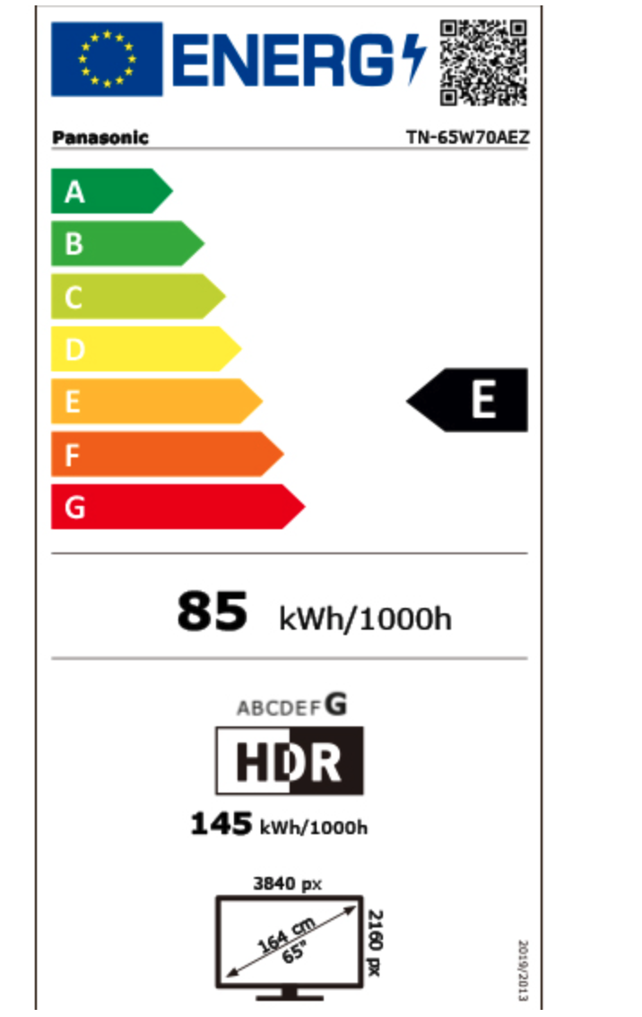 PANASONIC TN-65W70AEZ televisie 4K UHD - 65''