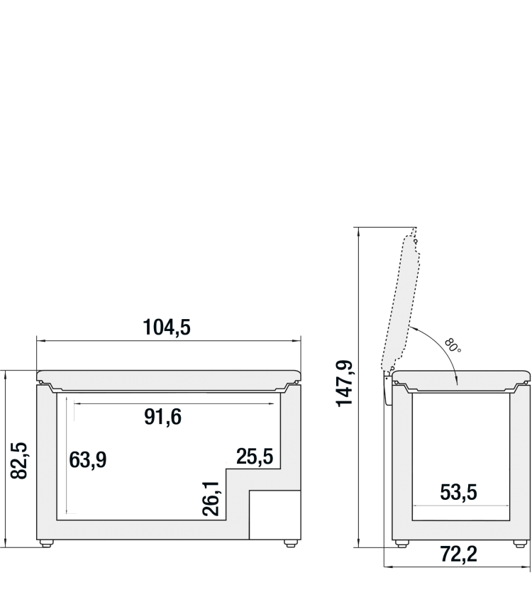 LIEBHERR CFE187026 diepvrieskoffer LIEBHERR CFE187026 diepvrieskoffer