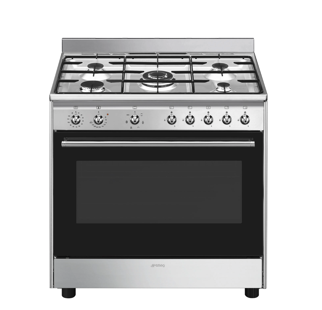 SMEG VRIJSTAAND ERT CX90GM fornuis met gaskookplaat - 90cm SMEG VRIJSTAAND ERT CX90GM fornuis met gaskookplaat - 90cm