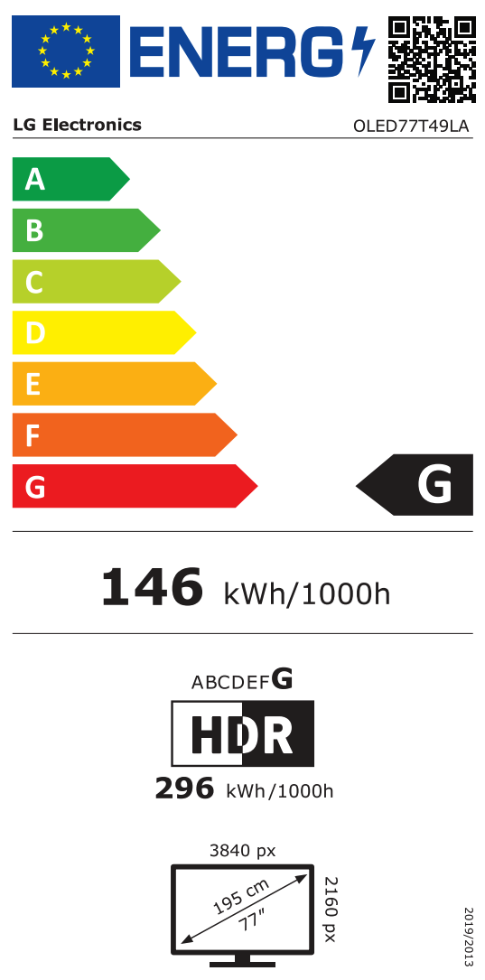 LG OLED77T49LA televisie 4K UHD - 77"