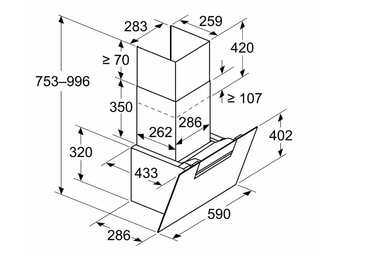 BOSCH DWK67FN65 SERIE 4 headfree dampkap - 60cm BOSCH DWK67FN65 SERIE 4 headfree dampkap - 60cm