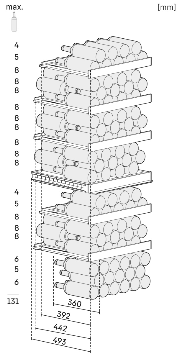 LIEBHERR WPBSI505220 vrijstaande wijnklimaatkast LIEBHERR WPBSI505220 vrijstaande wijnklimaatkast