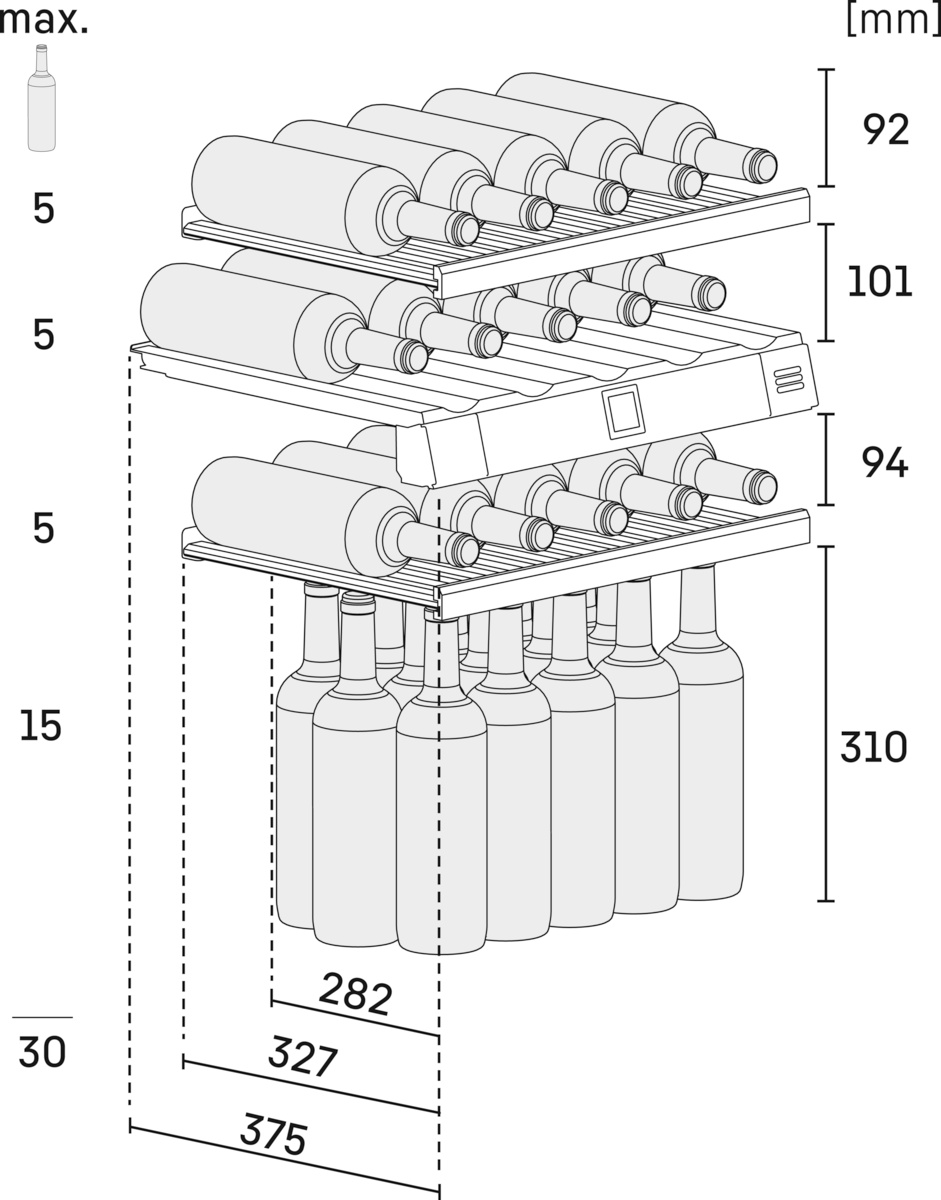 LIEBHERR EWTDF165326 integreerbare wijnklimaatkast LIEBHERR EWTDF165326 integreerbare wijnklimaatkast