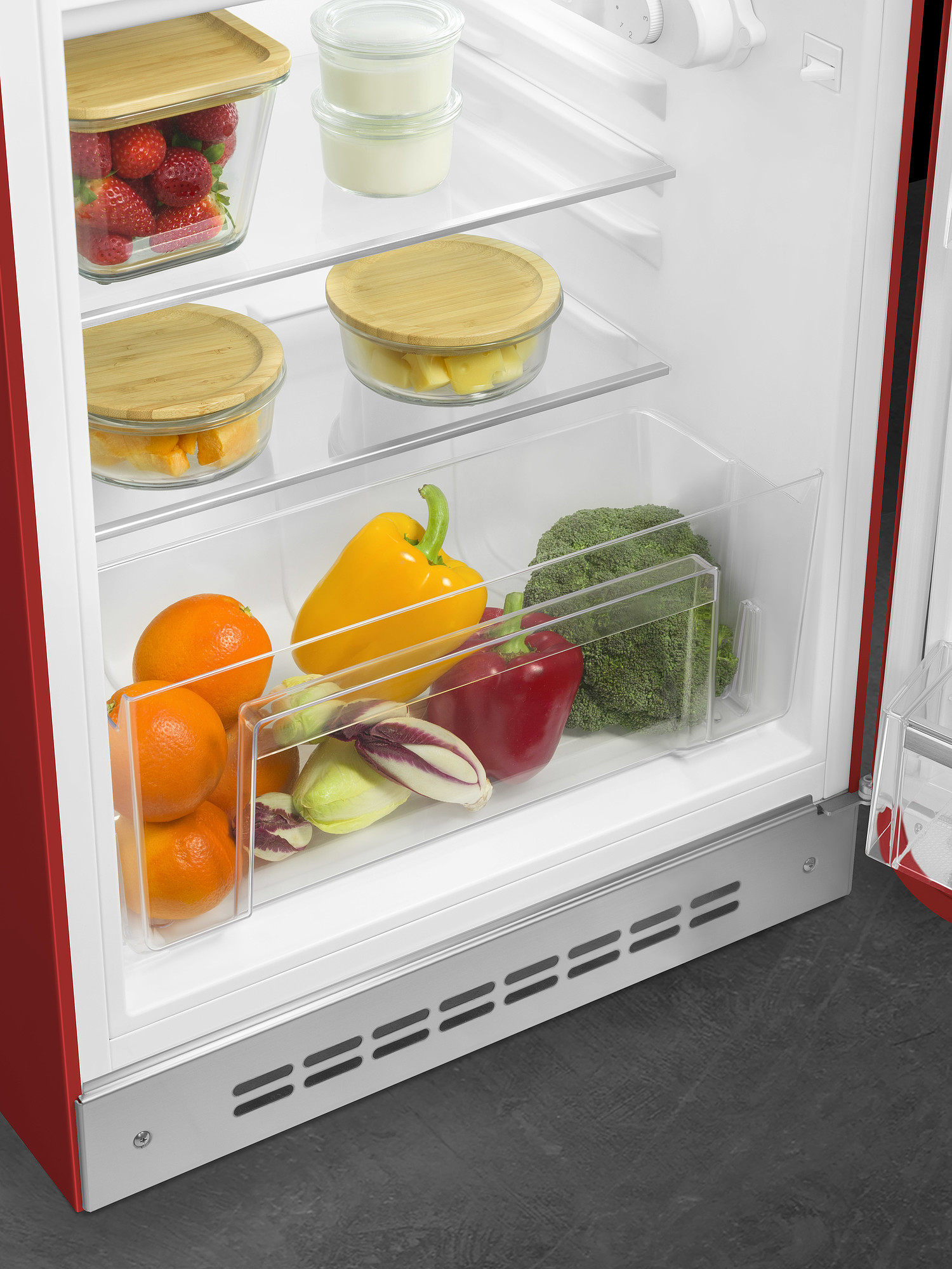 SMEG FAB10RRD5 vrijstaande koelkast met vriesvak - 97cm