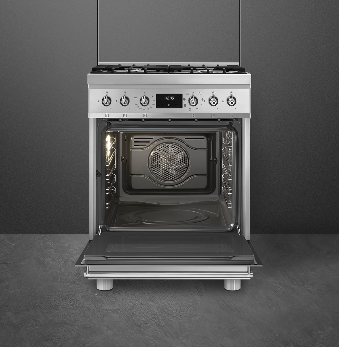 SMEG VRIJSTAAND ERT C6GMX2 fornuis met gaskookplaat - 60cm SMEG VRIJSTAAND ERT C6GMX2 fornuis met gaskookplaat - 60cm