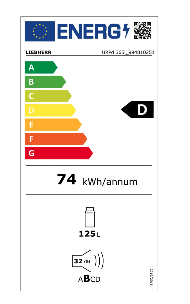 LIEBHERR URPD365I20 koelkast zonder vriesvak - 82cm LIEBHERR URPD365I20 koelkast zonder vriesvak - 82cm
