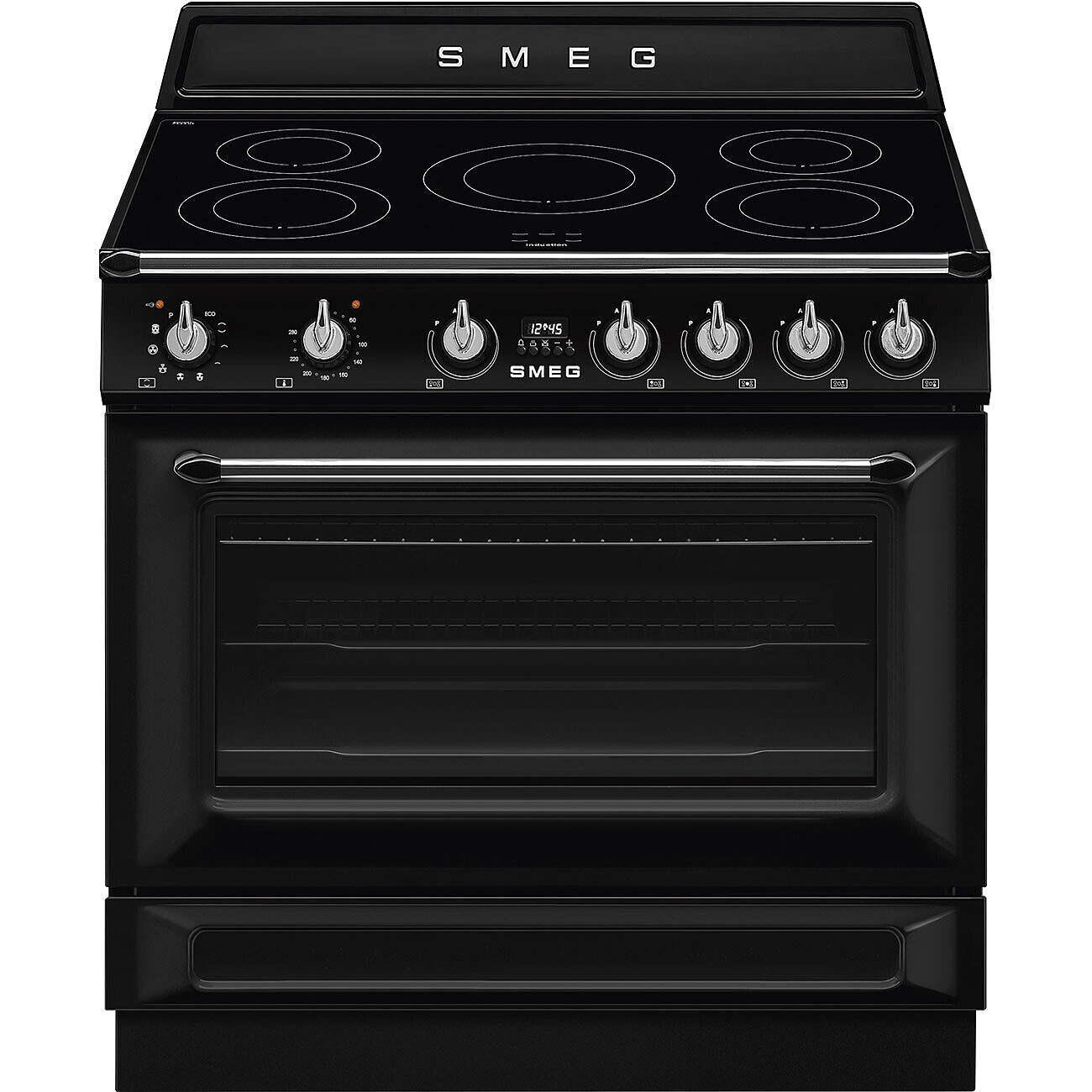 SMEG TR90IPBL fornuis met inductie kookplaat - 90cm