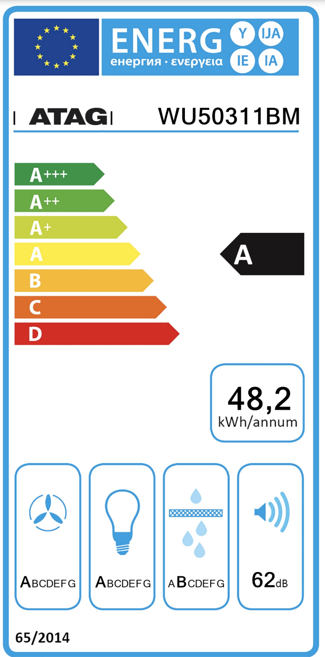 ATAG WU50311BM inbouwgroep - 50cm ATAG WU50311BM inbouwgroep - 50cm